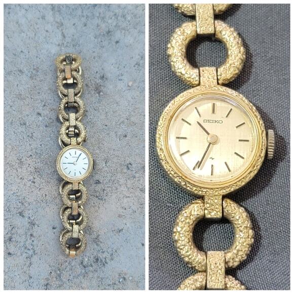Seiko Accessories - Vtg Seiko Gold Tone Automatic Wind-up Watch